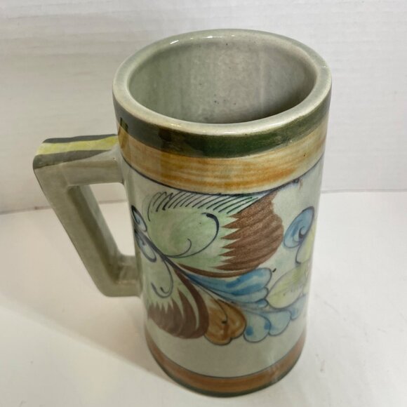 Vintage Hand Painted Mexican Mug Signed and Numbered - Picture 3 of 10